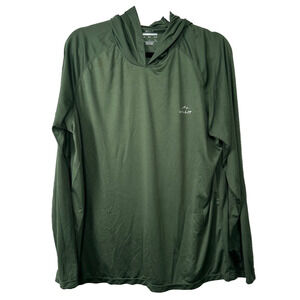 Willit UPF 50+ Sun Hoodie L Men's Quick-Dry Performance Hiking Shirt Green D32